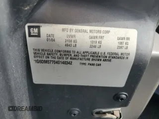 2004 Cadillac CTS with VIN 1G6DM577040148342, listed as a Copart auction lot 74488104 with 210,052 mi miles and Salvage Title. Bid and sale history available at carsss.com. Image 12.