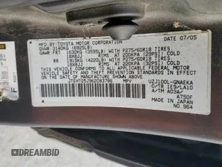 2006 Toyota Land Cruiser with VIN JTEHT05J962083786, listed as a Copart auction lot 84696924 with 210,483 mi miles and Salvage Title. Bid and sale history available at carsss.com. Image 13.