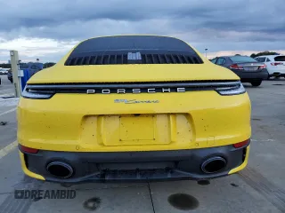 2021 Porsche 911 Carrera with VIN WP0AA2A93MS205400, listed as a Copart auction lot 74017334 with 0 mi miles and Non Repairable. Bid and sale history available at carsss.com. Image 6.