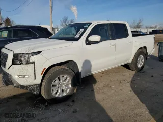 2022 Nissan Frontier S with VIN 1N6ED1EK2NN652751, listed as a Copart auction lot 44628505 with 24,695 mi miles and Salvage Title. Bid and sale history available at carsss.com. Image 1.