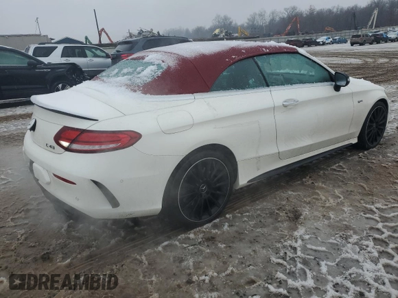 2022 Mercedes-Benz C with VIN W1KWK6EB7NG106807, listed as a Copart auction lot 87717575 with 13,876 mi miles and Salvage Title. Bid and sale history available at DreamBid. Image 3.