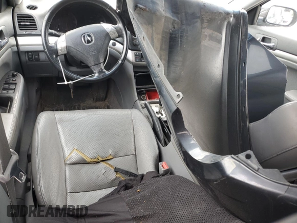 2004 Acura TSX with VIN JH4CL96854C014565, listed as a Copart auction lot 50443835 with 0 mi miles and Salvage Title. Bid and sale history available at carsss.com. Image 8.