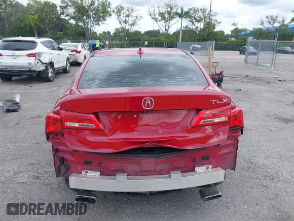 2019 Acura TLX with VIN 19UUB2F37KA003453, listed as a IAAI auction lot 40719757 with 98,628 mi miles and . Bid and sale history available at DreamBid. Image 17.