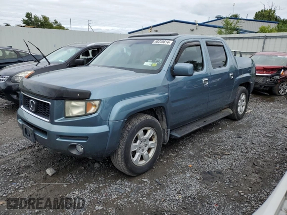 2006 Honda Ridgeline RTL with VIN 2HJYK16576H545330, listed as a Copart auction lot 68220614 with 182,517 mi miles and Clean Title. Bid and sale history available at carsss.com. Image 1.