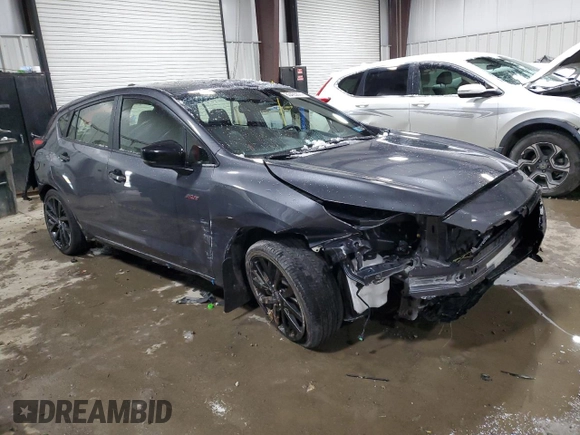 2024 Subaru Impreza RS with VIN JF1GUHJCXR8343638, listed as a Copart auction lot 83423874 with 17,688 mi miles and Salvage Title. Bid and sale history available at carsss.com. Image 4.