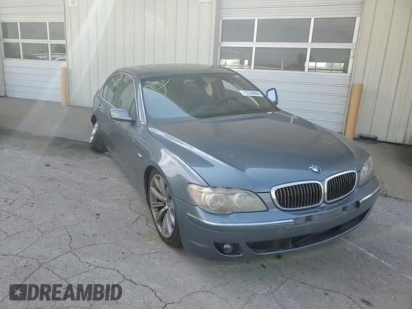 2008 BMW 7 Series 750i with VIN WBAHL83518DT11390, listed as a Copart auction lot 73338484 with Not Provided miles and Salvage Title. Bid and sale history available at DreamBid. Image 11.