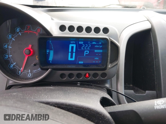 2014 Chevrolet Sonic LT with VIN 1G1JC6SGXE4227987, listed as a IAAI auction lot 41664049 with 1 mi miles. Bid and sale history available at carsss.com. Image 7.