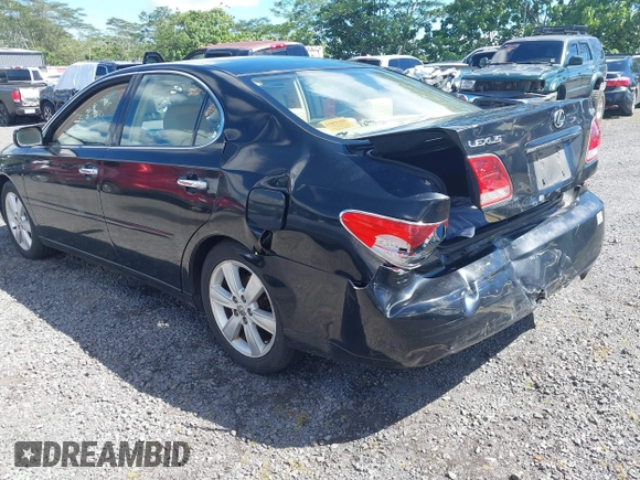 2005 Lexus ES 330 with VIN JTHBA30G755060211, listed as a IAAI auction lot 41819590 with 140,679 mi miles. Bid and sale history available at carsss.com. Image 3.