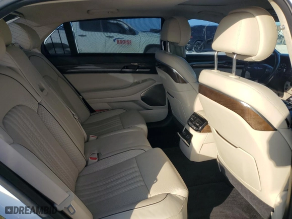 2017 Genesis G90 3.3T Premium with VIN KMHG34JA0HU032385, listed as a Copart auction lot 83540304 with 63,917 mi miles and Salvage Title. Bid and sale history available at carsss.com. Image 10.