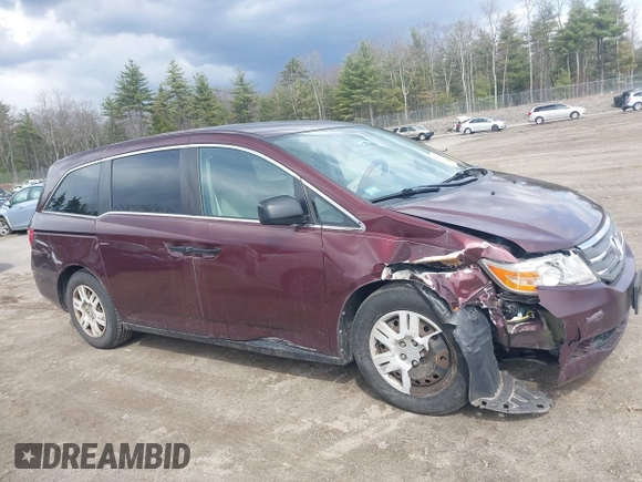 2013 Honda Odyssey LX with VIN 5FNRL5H26DB010444, listed as a IAAI auction lot 42039693 with 173,863 mi miles and . Bid and sale history available at carsss.com. Image 13.