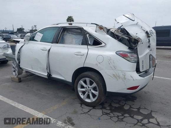 2012 Lexus RX with VIN 2T2ZK1BA5CC075232, listed as a IAAI auction lot 39739266 with Not Provided miles and . Bid and sale history available at carsss.com. Image 3.