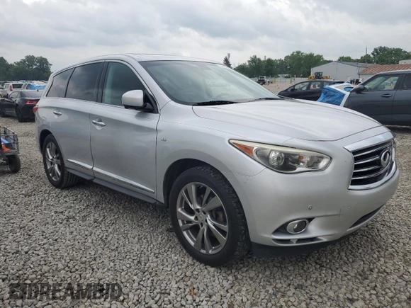 2014 Infiniti QX60 with VIN 5N1AL0MN5EC507852, listed as a Copart auction lot 59097645 with 204,851 mi miles and Salvage title. Bid and sale history available at DreamBid. Image 4.