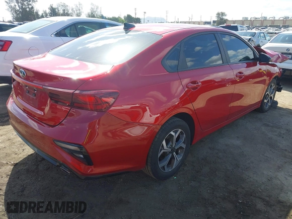 2021 Kia Forte LXS with VIN 3KPF24ADXME304866, listed as a IAAI auction lot 41938864 with 58,041 mi miles. Bid and sale history available at carsss.com. Image 4.