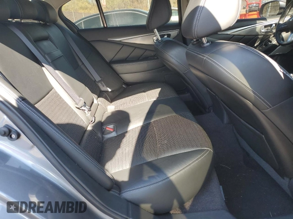 2019 Infiniti Q50 3.0t LUXE with VIN JN1EV7ARXKM590557, listed as a Copart auction lot 41850245 with 57,596 mi miles and Salvage Title. Bid and sale history available at carsss.com. Image 10.