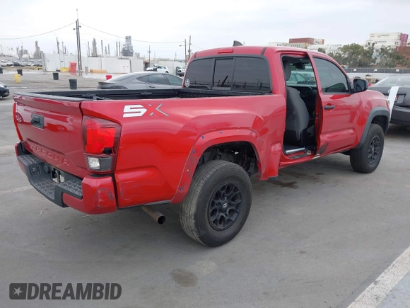 2020 Toyota Tacoma SR with VIN 3TYRX5GNXLT005469, listed as a IAAI auction lot 42267836 with 84,628 mi miles and . Bid and sale history available at DreamBid. Image 4.
