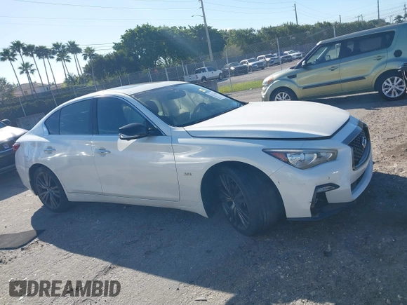 2020 Infiniti Q50 3.0t SPORT with VIN JN1EV7AP6LM203471, listed as a IAAI auction lot 41747908 with 91,593 mi miles. Bid and sale history available at carsss.com. Image 12.