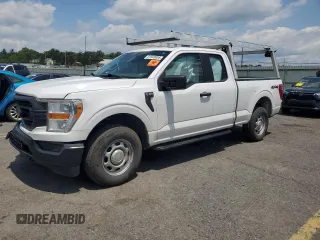 2021 Ford F-150 XL with VIN 1FTEX1EB5MKE46267, listed as a Copart auction lot 61640855 with Not provided miles and Salvage title. Bid and sale history available at DreamBid. Image 1.