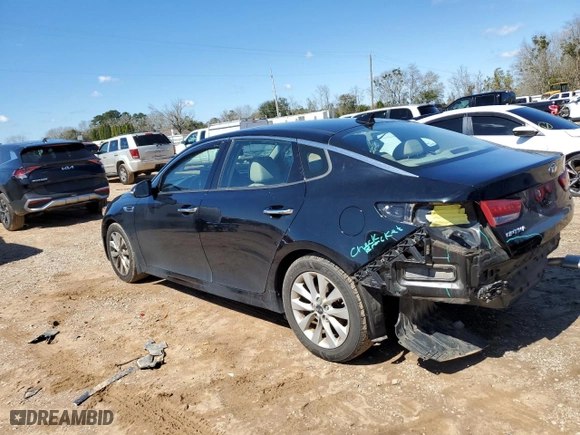 2016 Kia Optima EX with VIN 5XXGU4L32GG062427, listed as a Copart auction lot 46433225 with 98,261 mi miles and Salvage Title. Bid and sale history available at carsss.com. Image 2.