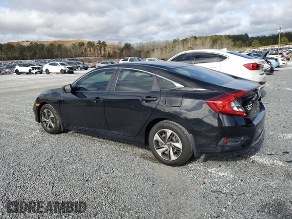 2020 Honda Civic Sedan LX with VIN 2HGFC2F69LH586028, listed as a Copart auction lot 44815125 with 64,451 mi miles and Salvage Title. Bid and sale history available at carsss.com. Image 2.