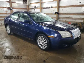 2006 Mercury Milan Premier with VIN 3MEHM08106R658929, listed as a Copart auction lot 45934655 with 124,787 mi miles and Salvage title. Bid and sale history available at DreamBid. Image 4.