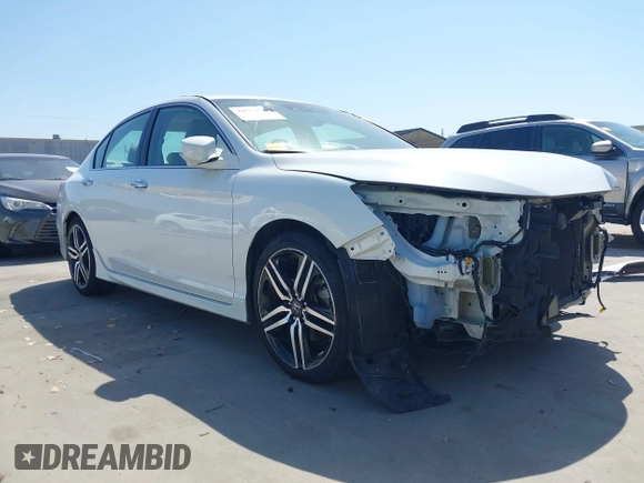 2017 Honda Accord Touring with VIN 1HGCR3F93HA040834, listed as a IAAI auction lot 41979952 with 79,686 mi miles and . Bid and sale history available at DreamBid. Image 1.