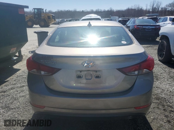 2015 Hyundai Elantra SE with VIN 5NPDH4AEXFH569297, listed as a Copart auction lot 48750025 with 62,286 mi miles and Salvage Title. Bid and sale history available at carsss.com. Image 6.
