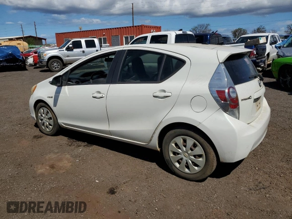2012 Toyota Prius One with VIN JTDKDTB3XC1027761, listed as a Copart auction lot 45088405 with 95,378 mi miles and Salvage Title. Bid and sale history available at DreamBid. Image 2.