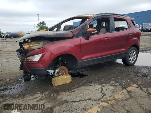 2020 Ford EcoSport SE with VIN MAJ3S2GE7LC340310, listed as a Copart auction lot 49985445 with Not Provided miles and Non Repairable. Bid and sale history available at DreamBid. Image 1.
