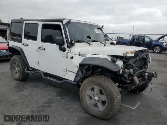 2018 Jeep Wrangler Unlimited Sport S with VIN 1C4BJWDG9JL887033, listed as a Copart auction lot 61785565 with 66,725 mi miles and Salvage title. Bid and sale history available at DreamBid. Image 4.