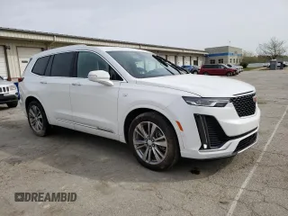 2024 Cadillac XT6 FWD Premium Luxury with VIN 1GYKPCRS4RZ702383, listed as a Copart auction lot 53346745 with 43,339 mi miles and Salvage title. Bid and sale history available at DreamBid. Image 4.