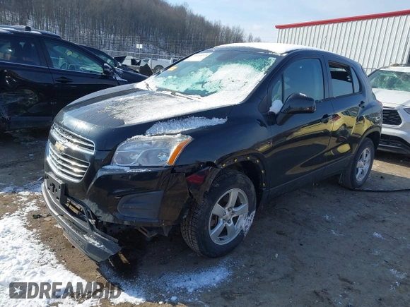 2016 Chevrolet Trax LS with VIN KL7CJNSB9GB600288, listed as a IAAI auction lot 41614215 with 73,486 mi miles. Bid and sale history available at carsss.com. Image 21.