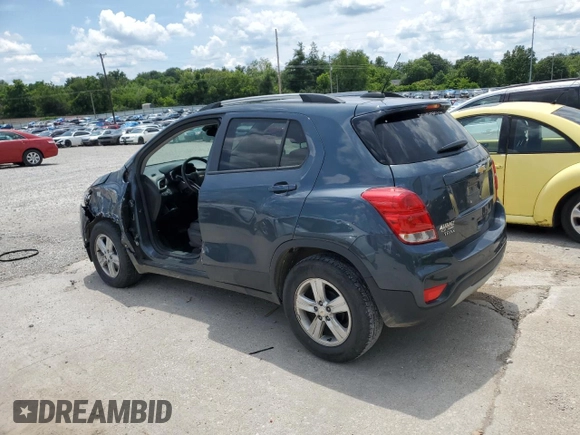 2022 Chevrolet Trax LT with VIN KL7CJLSM6NB512771, listed as a Copart auction lot 61241545 with 54,709 mi miles and Salvage title. Bid and sale history available at DreamBid. Image 2.