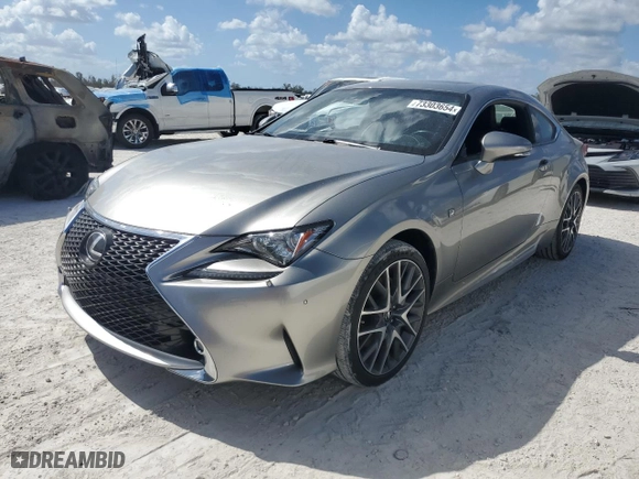 2015 Lexus RC 350 with VIN JTHSE5BC3F5003953, listed as a Copart auction lot 73303654 with 0 mi miles and Non Repairable. Bid and sale history available at carsss.com. Image 1.