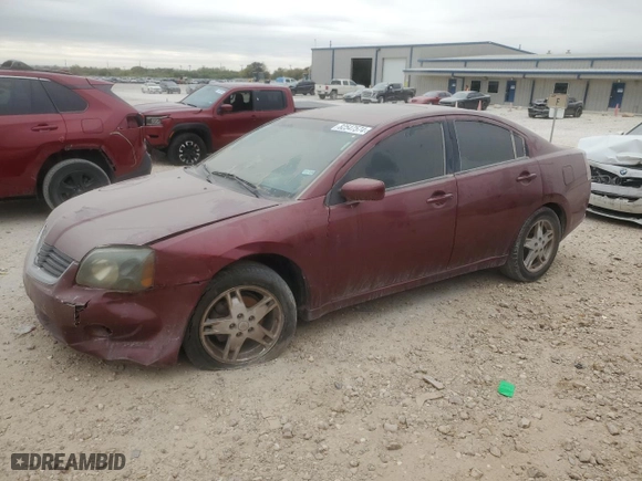 2007 Mitsubishi Galant ES with VIN 4A3AB36FX7E056176, listed as a Copart auction lot 82547574 with 0 mi miles and Salvage Title. Bid and sale history available at carsss.com. Image 1.