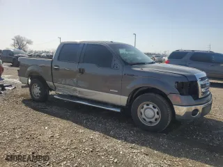 2013 Ford F-150 XL with VIN 1FTFW1CT0DKE22865, listed as a Copart auction lot 47552545 with 119,370 mi miles and Salvage Title. Bid and sale history available at carsss.com. Image 4.