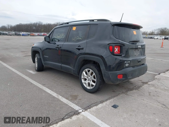 2018 Jeep Renegade Latitude with VIN ZACCJBBB9JPH82945, listed as a IAAI auction lot 41962985 with 61,371 mi miles and . Bid and sale history available at DreamBid. Image 3.