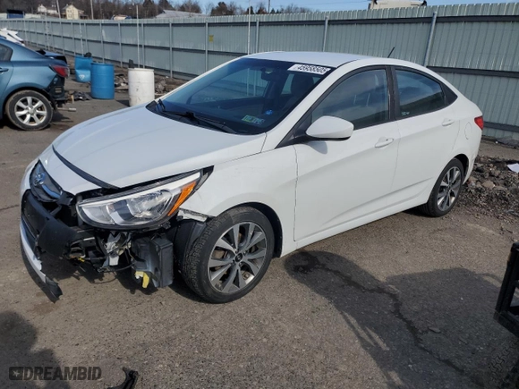 2017 Hyundai Accent SE with VIN KMHCT4AE6HU365739, listed as a Copart auction lot 45958505 with 85,072 mi miles and Salvage Title. Bid and sale history available at carsss.com. Image 1.