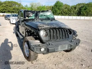 2020 Jeep Wrangler Unlimited Sport S with VIN 1C4HJXDG8LW207687, listed as a Copart auction lot 53818565 with 72,749 mi miles and Salvage title. Bid and sale history available at DreamBid. Image 15.