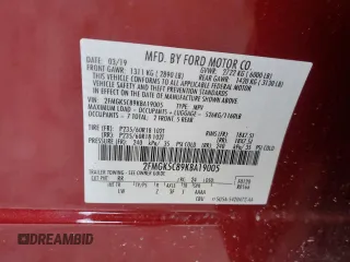 2019 Ford Flex SEL with VIN 2FMGK5C89KBA19005, listed as a Copart auction lot 48515285 with 67,532 mi miles and Non Repairable. Bid and sale history available at carsss.com. Image 14.