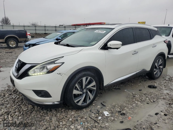 2015 Nissan Murano Platinum with VIN 5N1AZ2MH2FN274815, listed as a Copart auction lot 43622595 with 189,102 mi miles and Salvage Title. Bid and sale history available at carsss.com. Image 1.