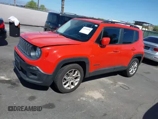 2015 Jeep Renegade Latitude with VIN ZACCJABT7FPC20455, listed as a IAAI auction lot 42250490 with 65,977 mi miles and . Bid and sale history available at DreamBid. Image 14.