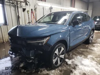 2023 Volvo C40 Recharge Pure Electric Plus with VIN YV4ED3GLXP2065364, listed as a Copart auction lot 38212714 with 6,017 mi miles. Bid and sale history available at carsss.com. Image 1.