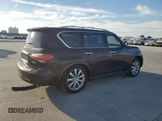 2011 Infiniti QX56 7-passenger with VIN JN8AZ2NE8B9001099, listed as a Copart auction lot 76417474 with 0 mi miles and Clean Title. Bid and sale history available at carsss.com. Image 3.