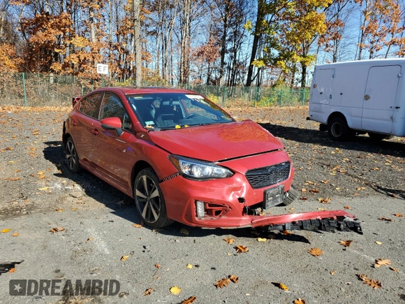 2019 Subaru Impreza Sport with VIN 4S3GKAM6XK3621941, listed as a Copart auction lot 65932892 with 92,275 mi miles. Bid and sale history available at carsss.com. Image 1.