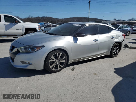 2017 Nissan Maxima S with VIN 1N4AA6AP3HC415426, listed as a Copart auction lot 46615205 with 54,250 mi miles and Salvage Title. Bid and sale history available at DreamBid. Image 1.