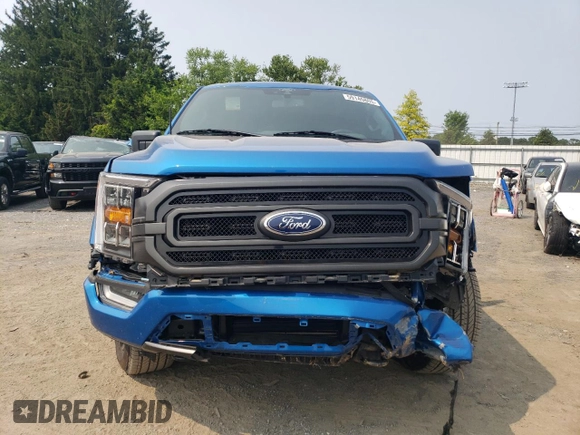 2021 Ford F-150 XL with VIN 1FTEW1EP7MFC02143, listed as a Copart auction lot 59140805 with 27,789 mi miles and Salvage title. Bid and sale history available at DreamBid. Image 5.