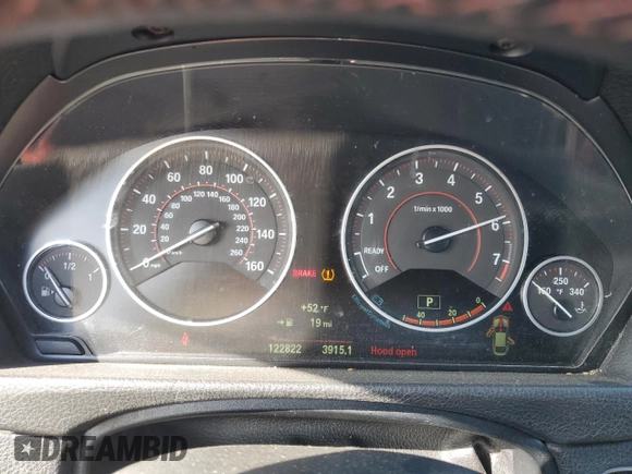 2015 BMW 4 Series 428i with VIN WBA4A5C57FD410621, listed as a Copart auction lot 42754235 with 122,822 mi miles and Salvage Title. Bid and sale history available at carsss.com. Image 9.