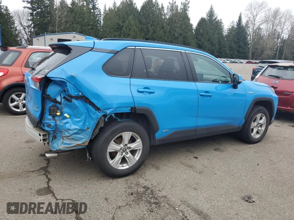 2021 Toyota RAV4 Hybrid LE with VIN 2T3MWRFV6MW114352, listed as a Copart auction lot 48451135 with 118,835 mi miles and Salvage Title. Bid and sale history available at carsss.com. Image 3.