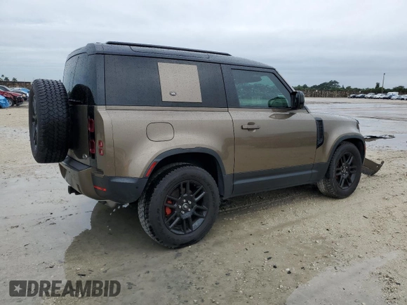 2023 Land Rover Defender S with VIN SALEJ6EX3P2121687, listed as a Copart auction lot 89240485 with 55,726 mi miles and Non repairable. Bid and sale history available at DreamBid. Image 3.