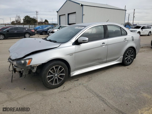 2017 Mitsubishi Lancer ES with VIN JA32U2FUXHU007558, listed as a Copart auction lot 47602055 with 156,130 mi miles and Salvage Title. Bid and sale history available at carsss.com. Image 1.